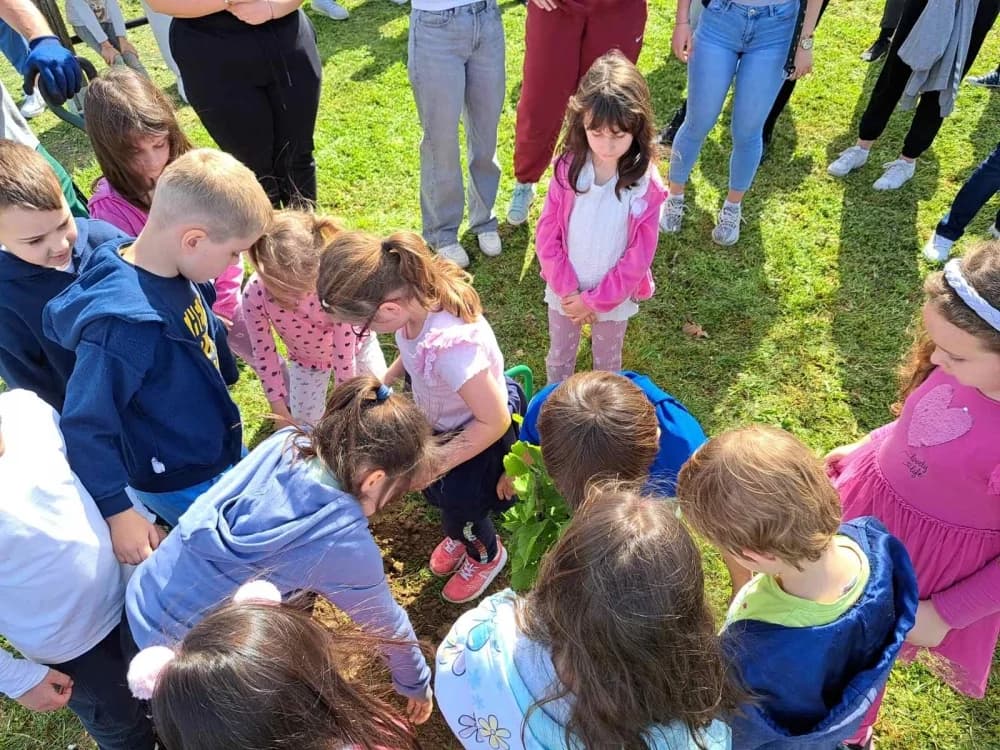 Lipik: Djeca zasadila stablo lipe za zdraviju i zeleniju budućnost