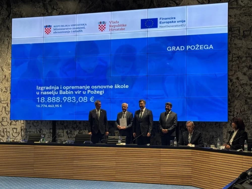 Požega dobiva više od 16 milijuna eura za novu školu u Babinom viru