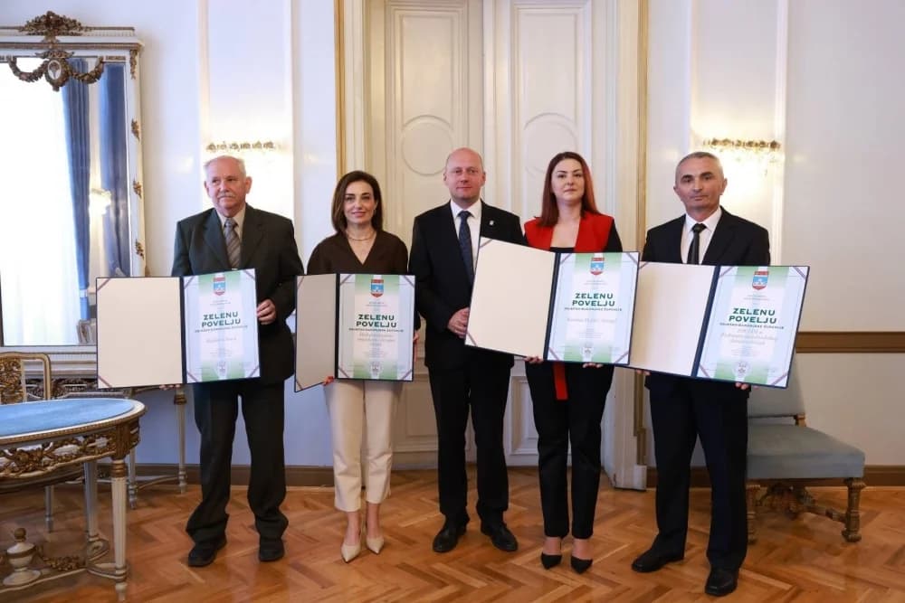 Prof. Miličeviću dodijeljena Zelena povelja Osječko-baranjske županije