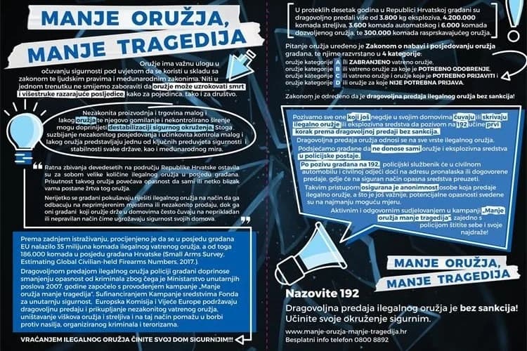 Dragovoljno predao automatsku pušku, spremnike i streljivo