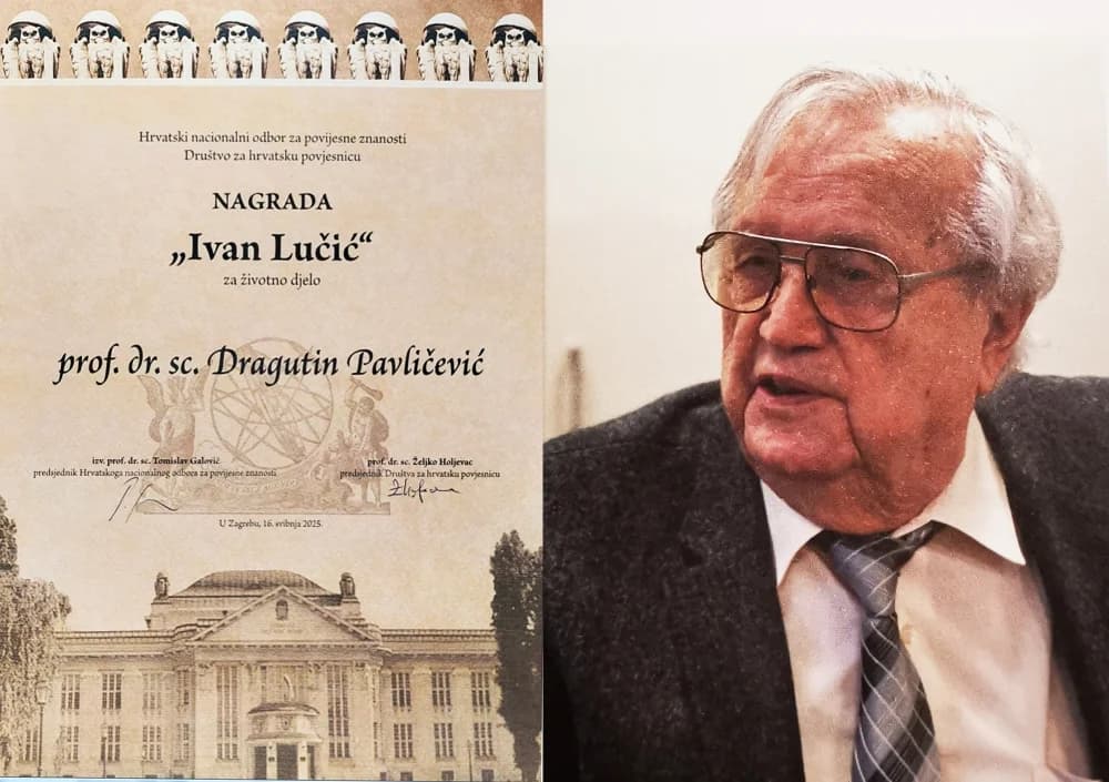 Nagrada za životno djelo „Ivan Lučić“ prof. dr. sc. Dragutinu Pavličeviću
