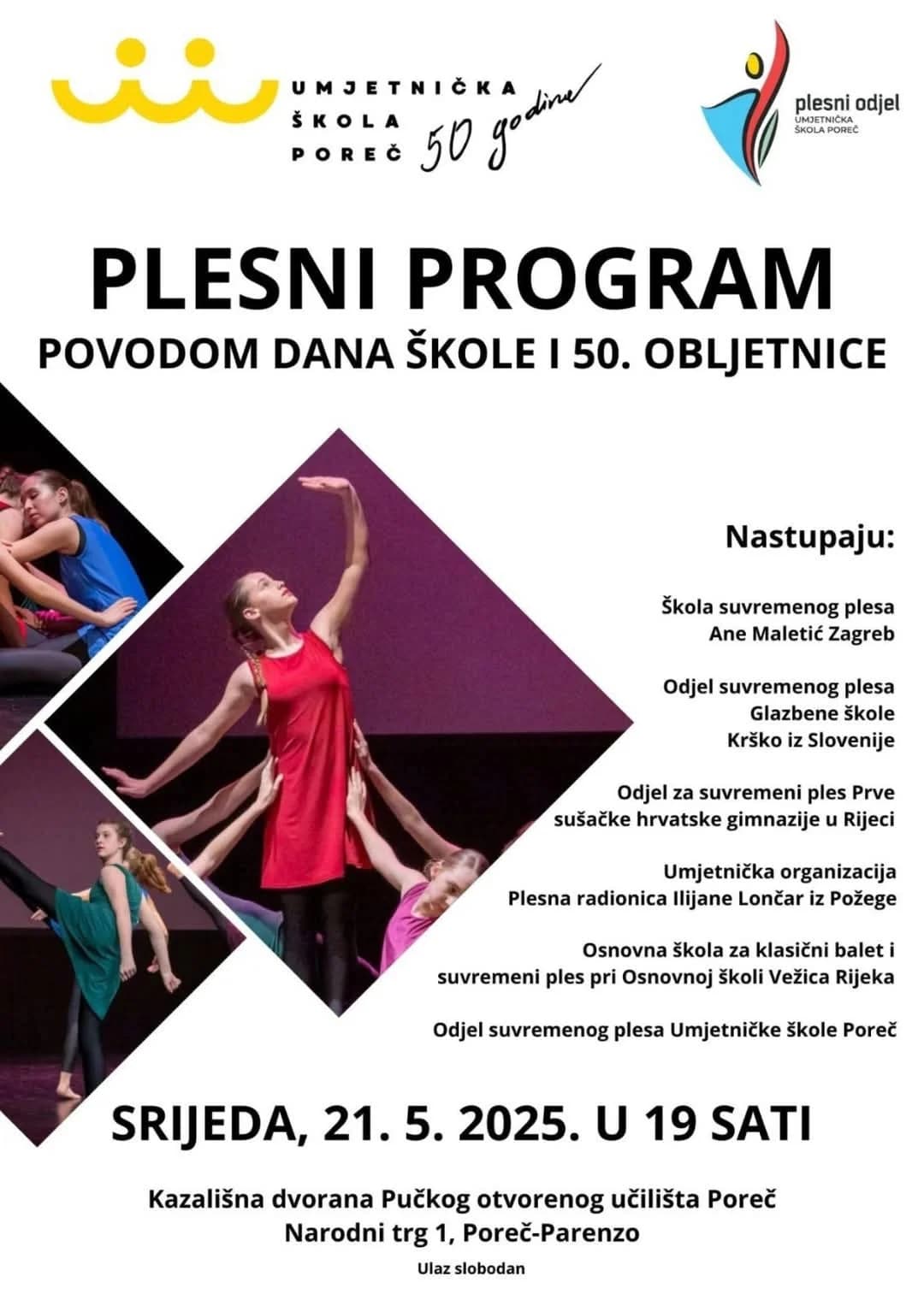 Plesna radionica Ilijane Lončar gostuje u Poreču povodom velike obljetnice