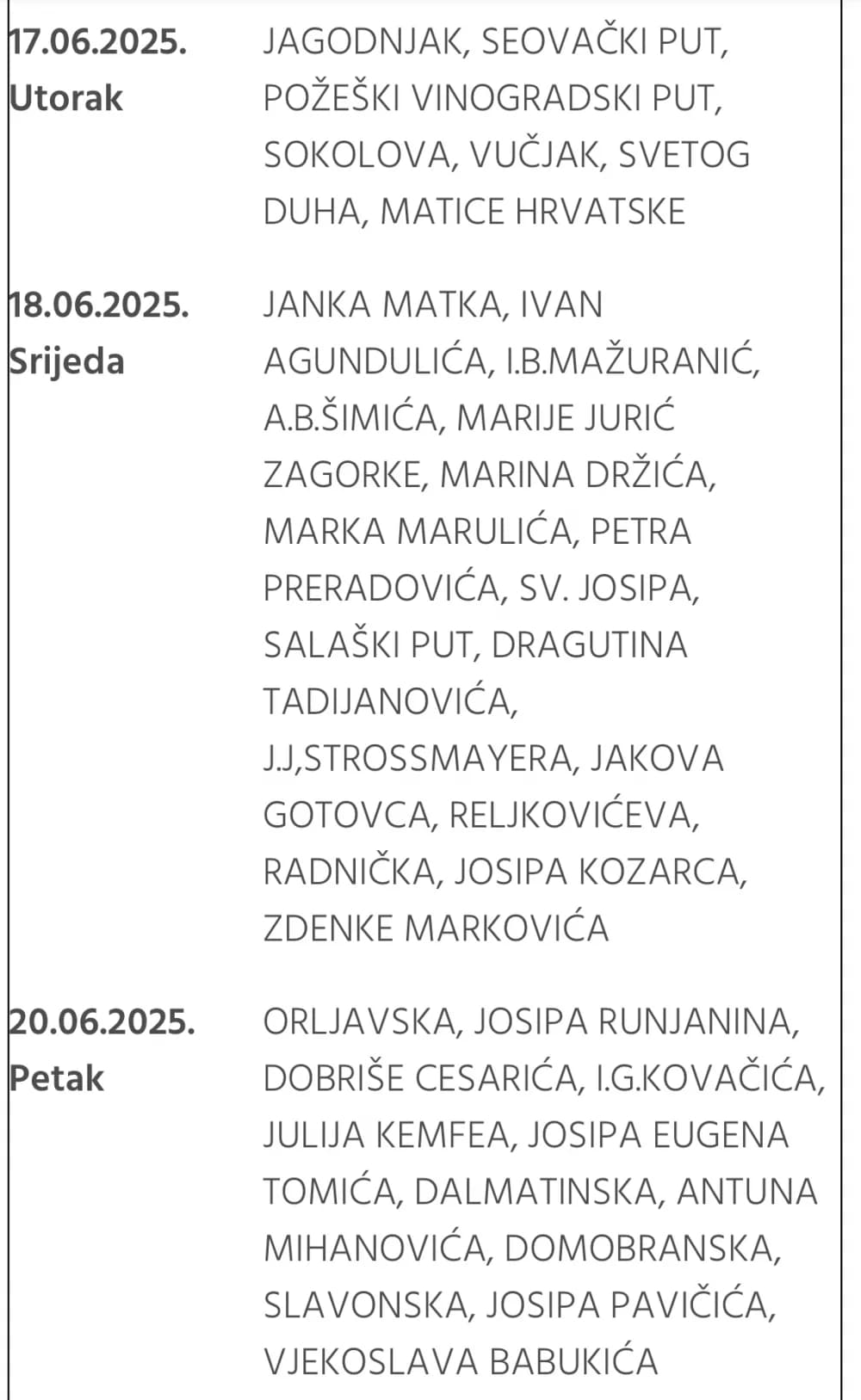 Obavijest o preventivnoj deratizaciji na području grada Požege