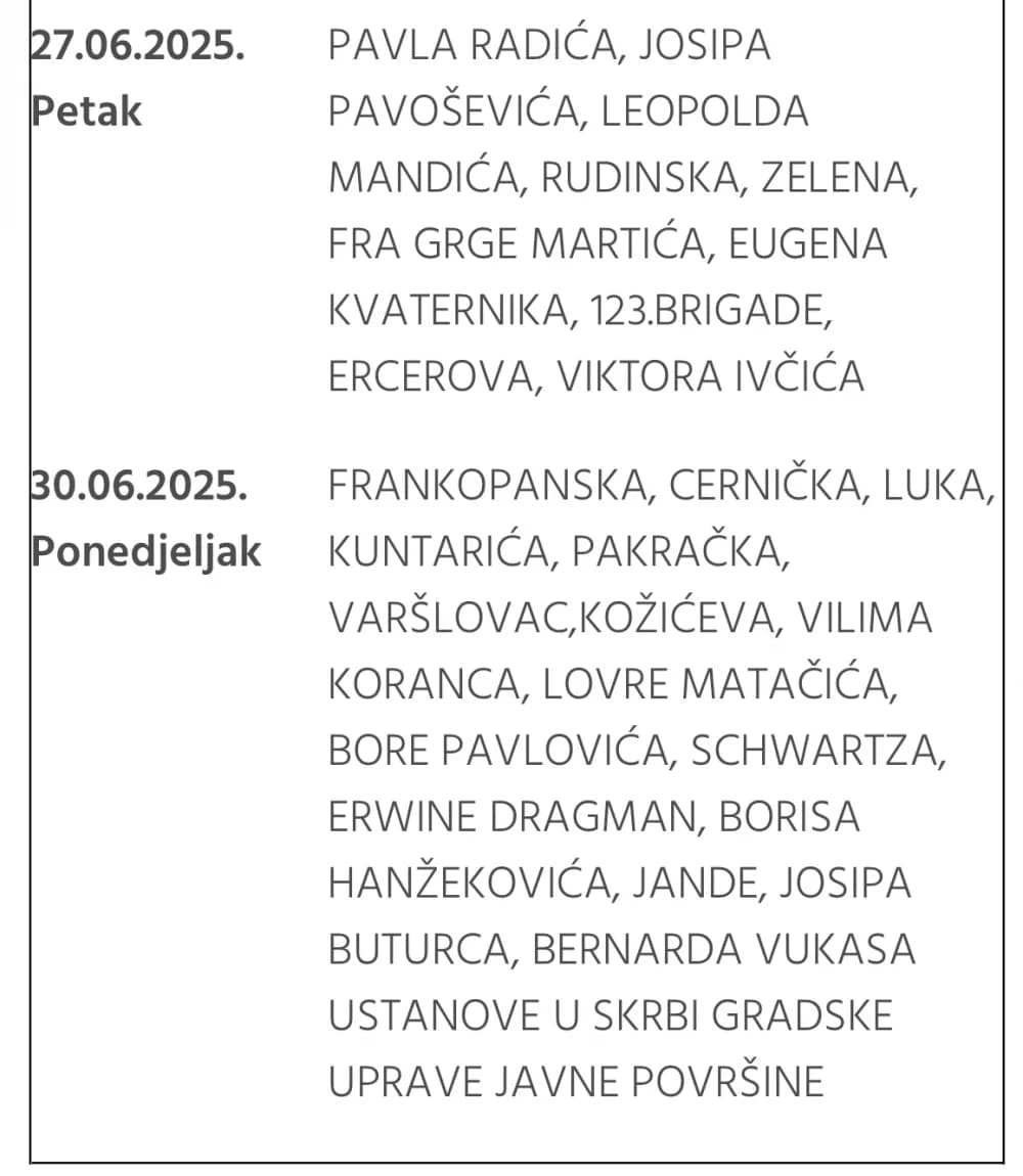 Obavijest o preventivnoj deratizaciji na području grada Požege