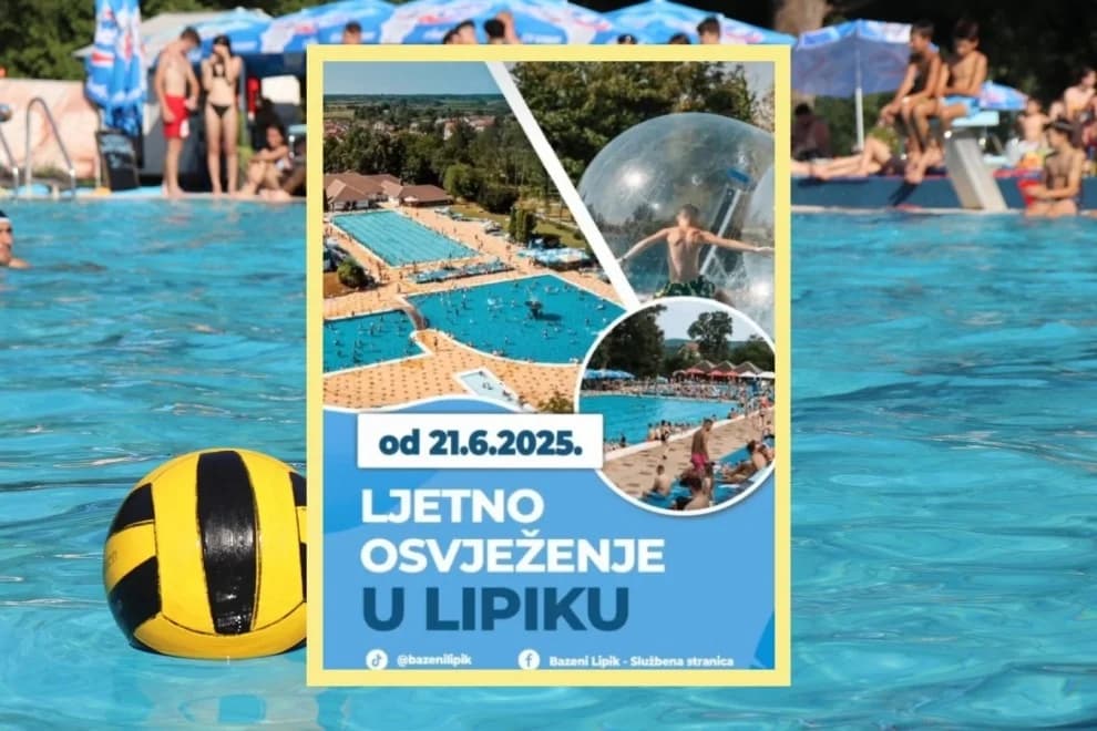 Kupališna sezona u Lipiku počinje 21. lipnja – stiže ljetno osvježenje