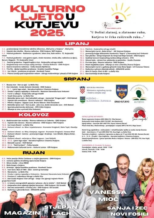 Održana tiskovna konferencija povodom predstavljanja Kulturnog ljeta u Kutjevu 2025.