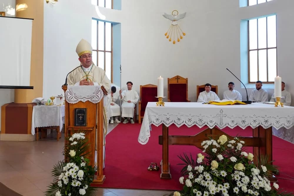 Krštenje petog djeteta roditelja Jaković u Đulovcu