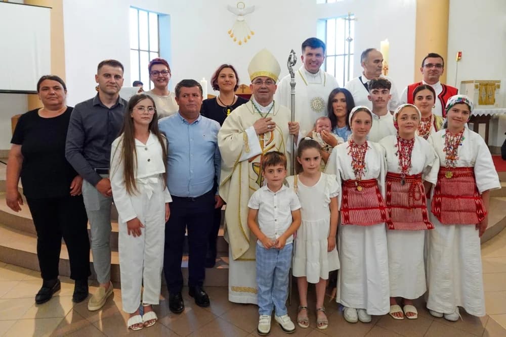 Krštenje petog djeteta roditelja Jaković u Đulovcu