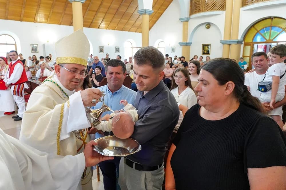 Krštenje petog djeteta roditelja Jaković u Đulovcu