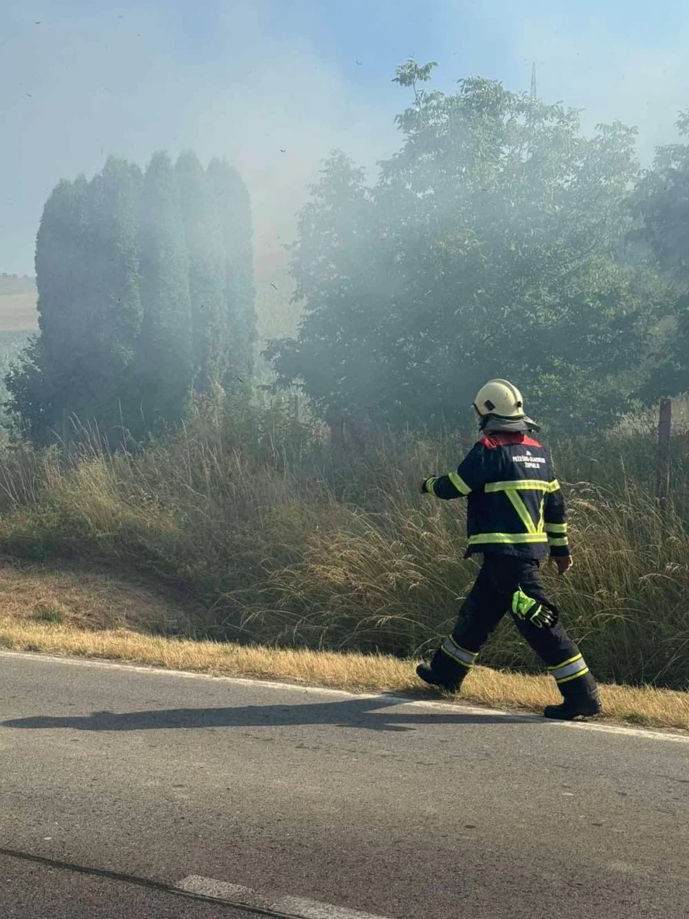 Požar uz cestu D-38 uspješno ugašen – brza intervencija DVD Brestovca