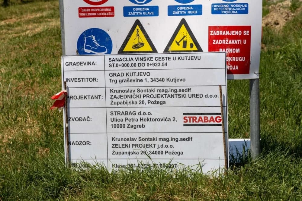 FOTO: Napreduju radovi na izgradnji prometnica u Kutjevu
