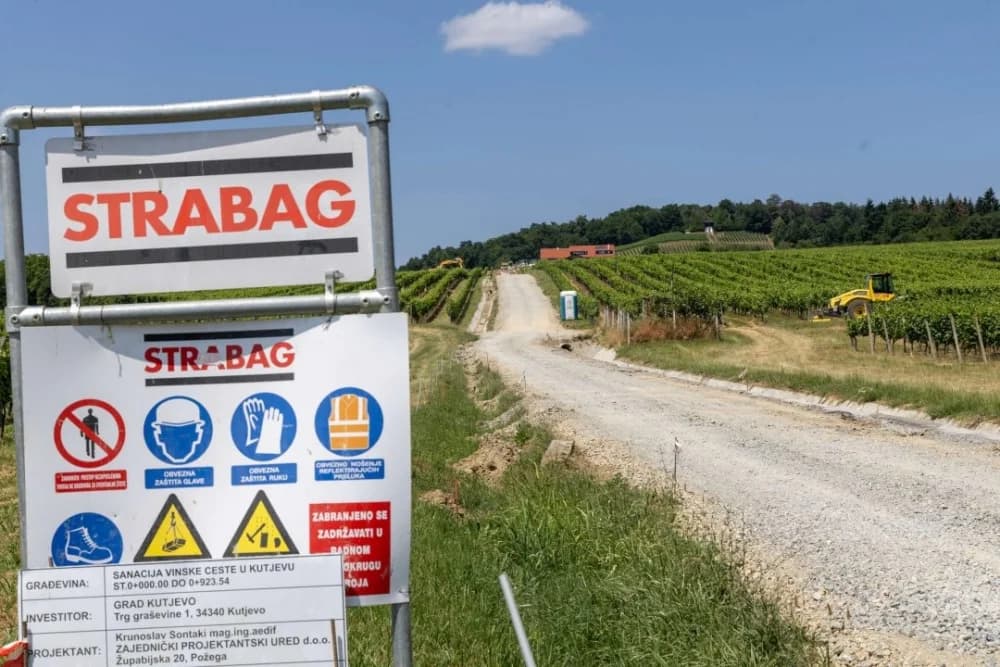 FOTO: Napreduju radovi na izgradnji prometnica u Kutjevu
