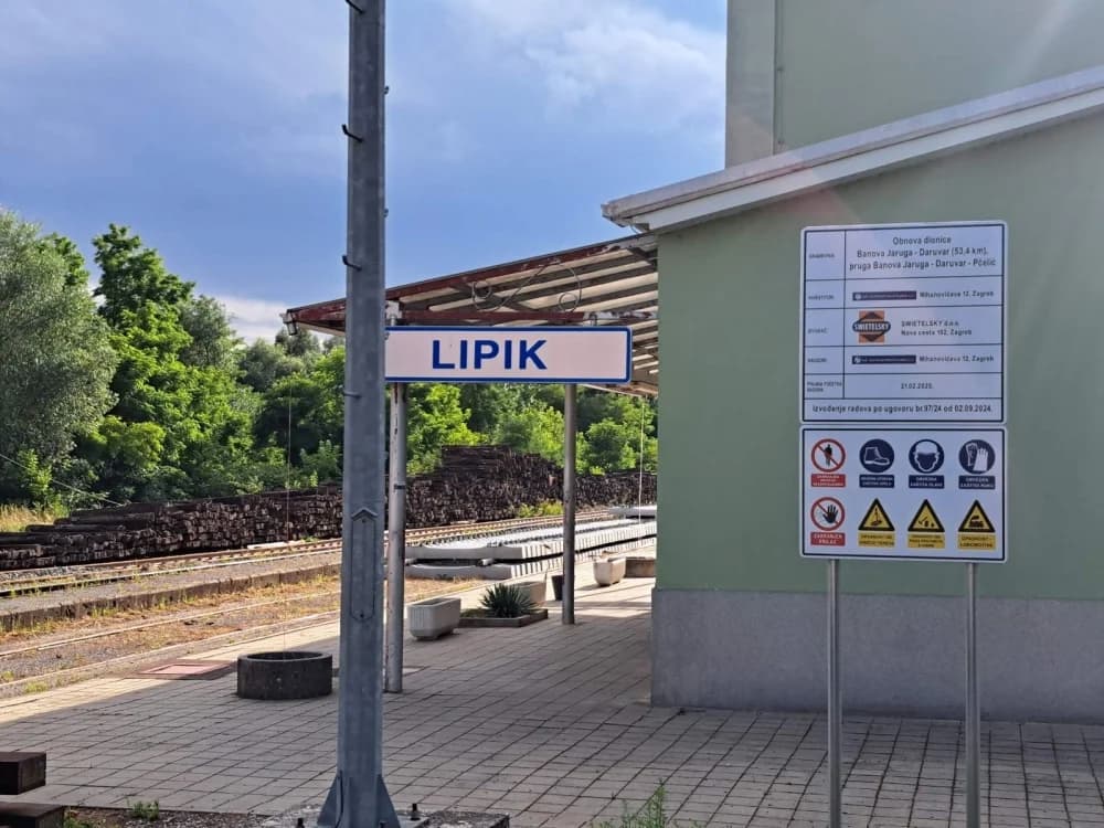 Obnova željezničke pruge Banova Jaruga – Lipik – Pakrac u punom tijeku
