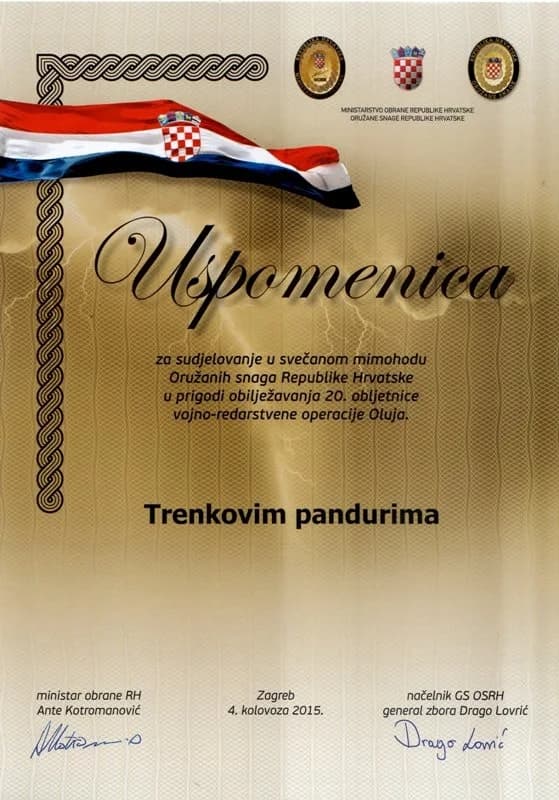 Hrvatski vojnici s europskim renomeom: Trenkovi panduri u mimohodu OSRH