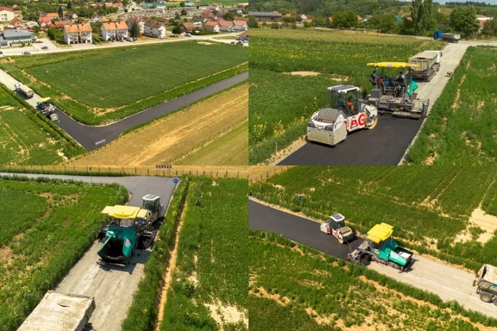Pri kraju je asfaltiranje pristupne ceste budućoj tržnici u Kutjevu