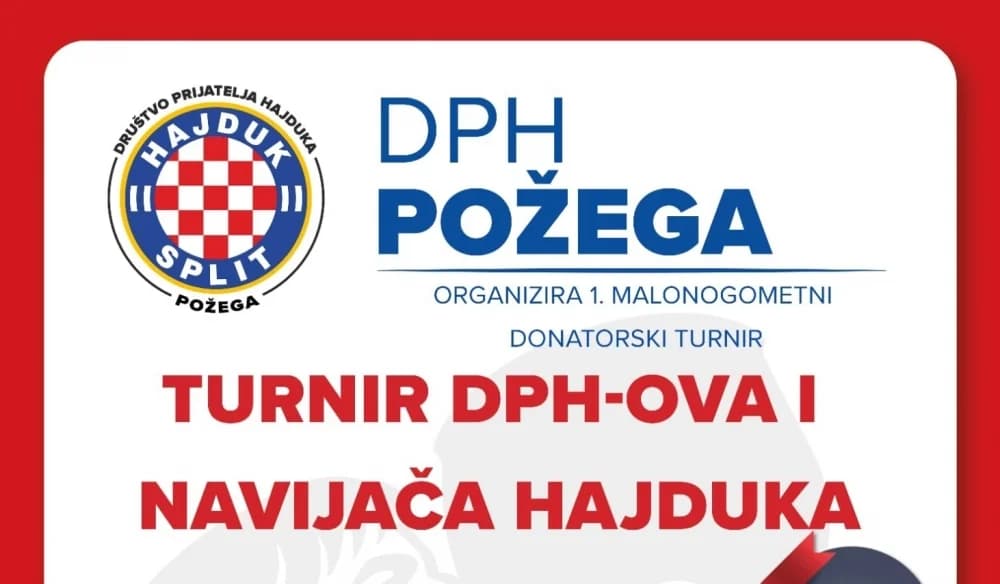 Veliki događaj za sve hajdukovce: DPH Požega organizira u rujnu malonogometni donatorski turnir