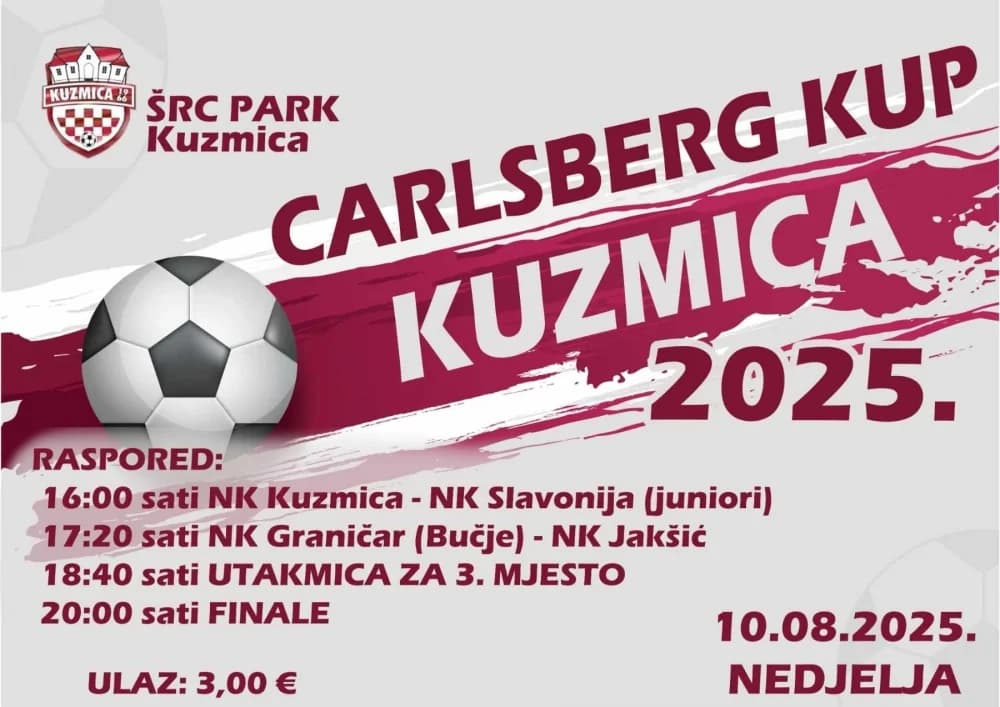 Carlsberg kup danas u Kuzmici, NK »Jakšić« brani naslov