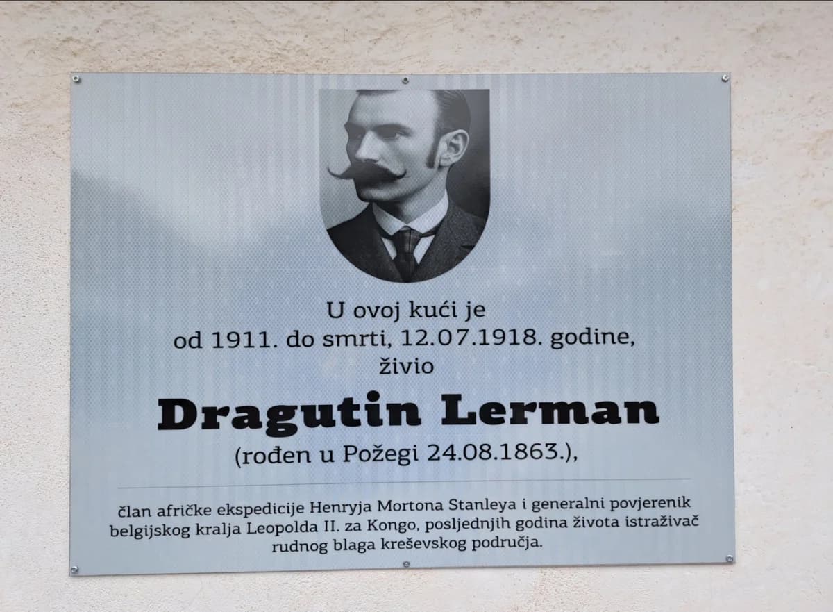 Znamenitom Požežaninu Dragutinu Lermanu postavljena spomen ploča u Kreševu