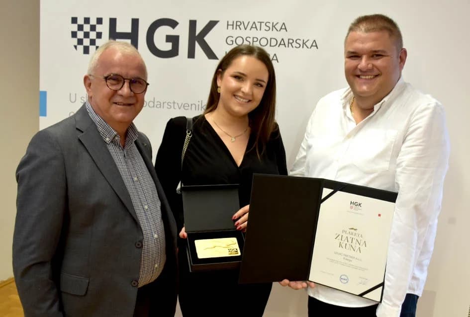 Zlatne kune dobile tvrtke Lipik glas, Usluga i Legac partner