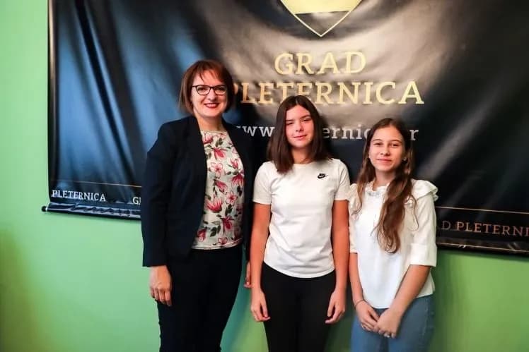 Za novu dječju gradonačelnicu Pleternice izabrana Petra Kladarić, a za zamjenicu Korina Vukušić