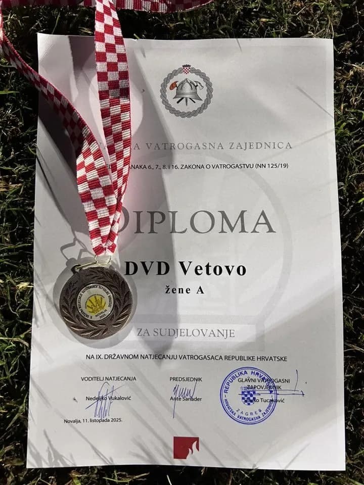 Povijesni nastup: Ženska A ekipa DVD-a Vetovo prvi put na državnom natjecanju vatrogasaca