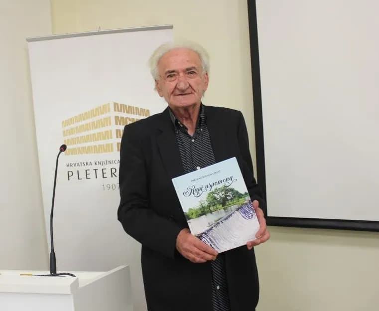 MJESEC HRVATSKE KNJIGE U PLETERNIČKOJ KNJIŽNICI: Predstavljena zbirka pjesama ’Kapi uspomena’ Predraga Milosavljevića