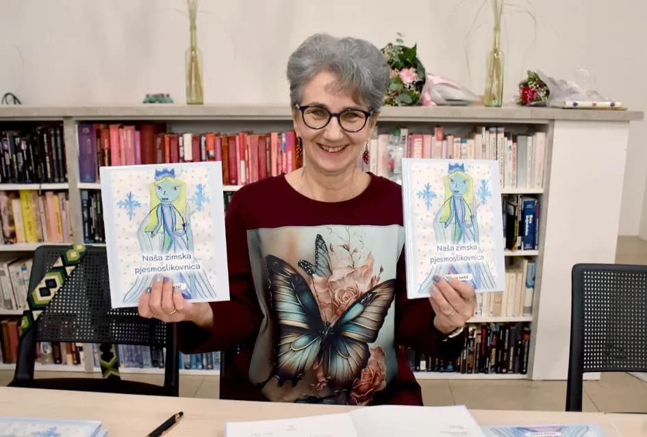Promocija „Naše zimske pjesmoslikovnice“ u Gradskoj knjižnici Požega