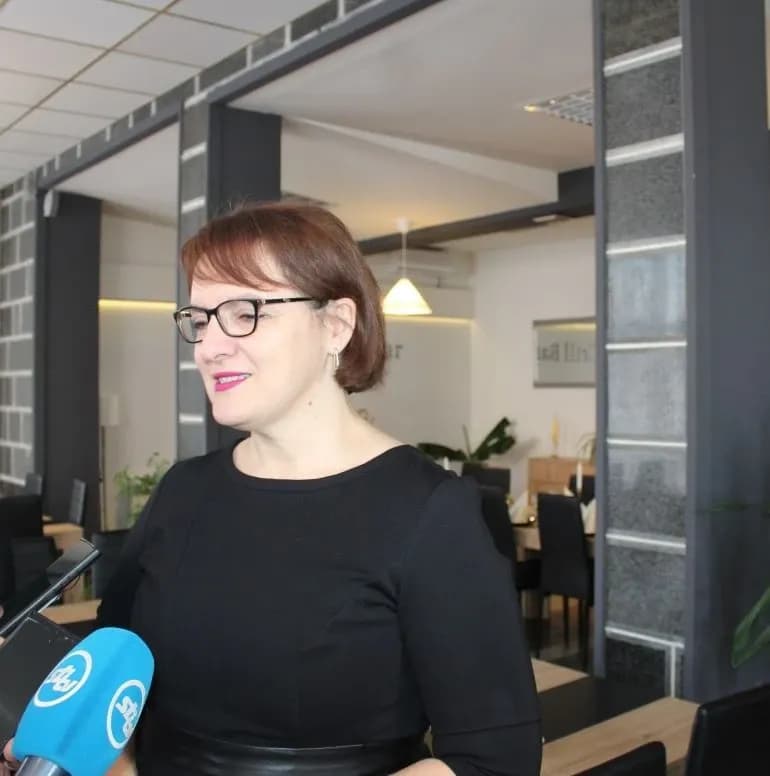 Gradonačelnica Pleternice Marija Šarić s novinarima o razvojnim projektima Pleternice