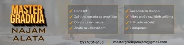 Požega: Najam profesionalne građevinske opreme i alata uz brzu dostupnost i fleksibilne uvjete
