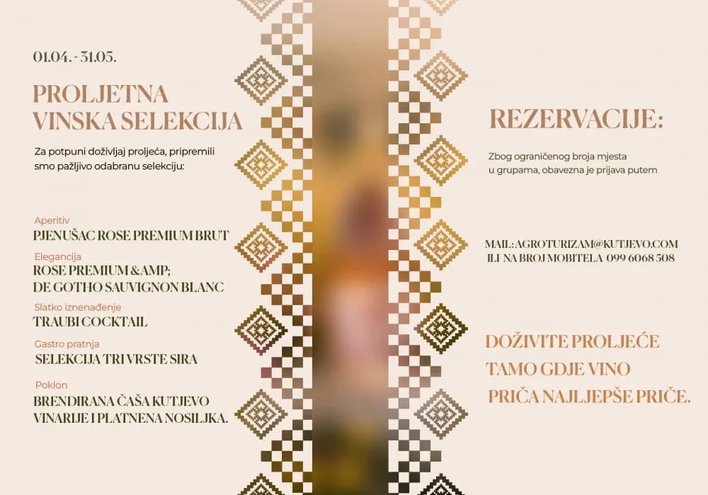 TRAVANJ U RESTORANU VINKOMIR – MJESEC VINA, OKUSA I DRUŽENJA