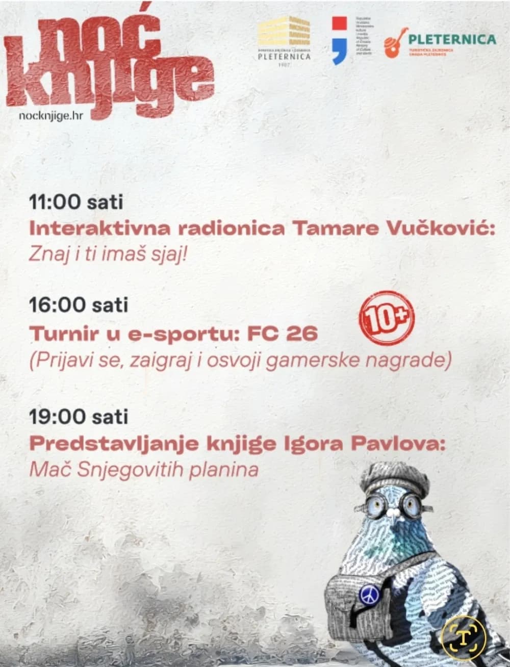 „NOĆ KNJIGE“ U PLETERNIČKOJ KNJIŽNICI: Raznovrstan program za sve uzraste 