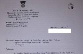 Prosvjetni inspektor naredio Školskom odboru da suspendira Bucića