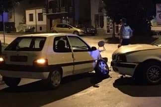 Prometna nesreća na križanju Zrinske i Krešimirove ulice u Požegi