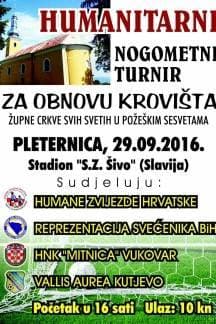 Župljani Župne crkve Svih Svetih u požeškim Sesvetama organiziraju humanitarni nogometni turnir za obnovu krovišta crkve