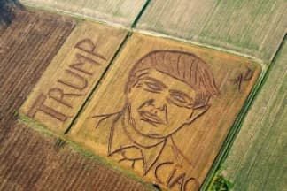 Polje pretvorio u portret Donalda Trumpa