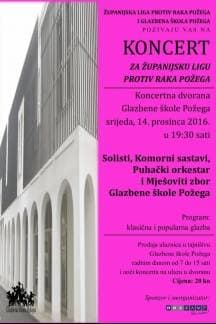 Dobrotvorni koncert Glazbene škole Požega