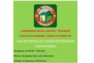 Peti izlet na Kapavac 2017., najviši vrh Požeške gore