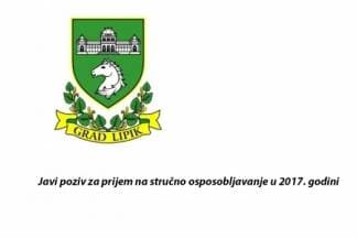 Grad Lipik traži 17 djelatnika za stručno osposobljavanje