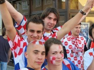 Hrvatska-Italija: Navijači u Požegi, Pakracu i Lipiku