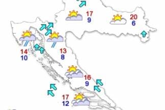 Sunčano uz temperature do 15 °C