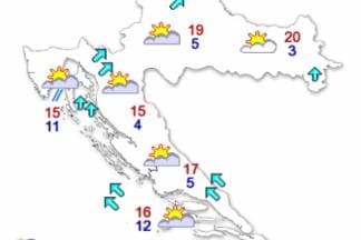 Temperature danas idu i do 20°C