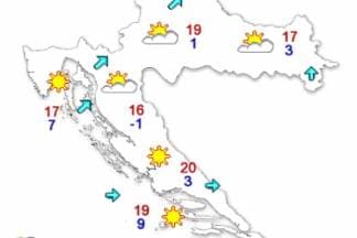 Pretežno sunčano i iznadprosječno toplo