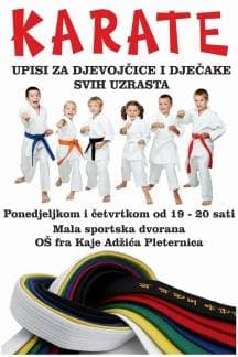 Karate-do klub Požega odnedavno održava treninge i u Pleternici