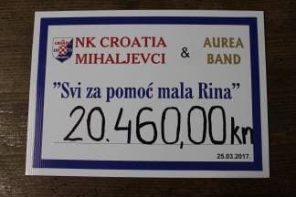 Humanitarnom zabavom u Mihaljevcima prikupljeno preko 20 tisuća kuna za malu Rinu