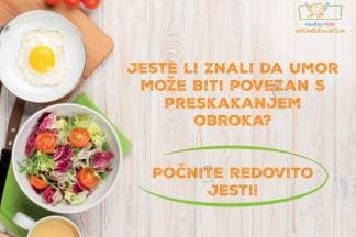 Umor je povezan s preskakanjem obroka