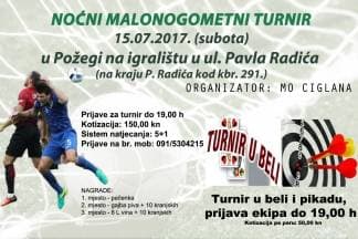U subotu Noćni malonogometni turnir u Požegi