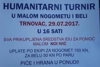 Humanitarni turnir za malog Nou – pomozimo da prohoda!