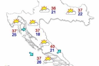 Temperature se u Požegi danas penju do 37°C