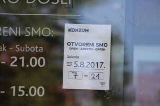 Neradni dan- osim za radnike Konzuma i Plodina!