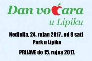 Dan voćara u Lipiku, prijave do 15.rujna 2017.